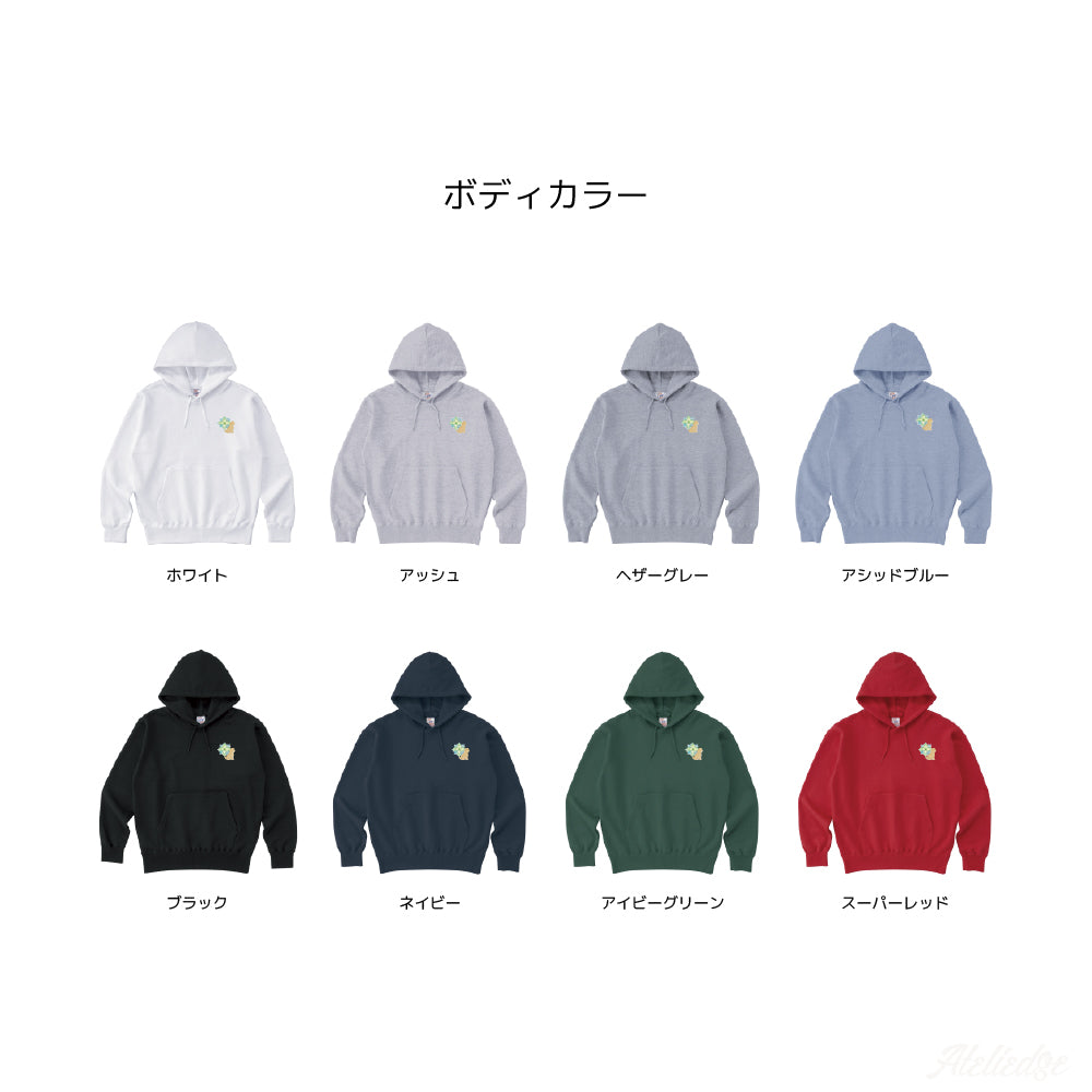 パステル画パーカー-犬