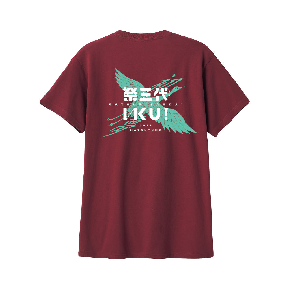 2026綿TシャツA2/バーガンディ