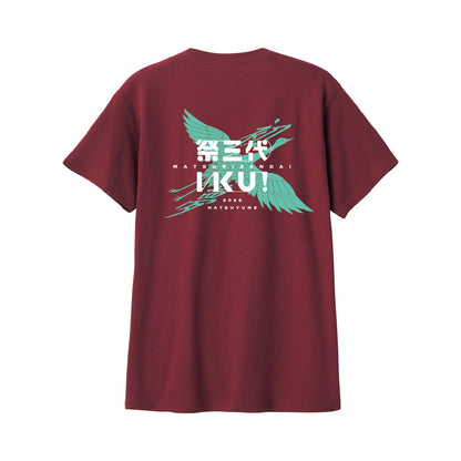 2026綿TシャツA2/バーガンディ