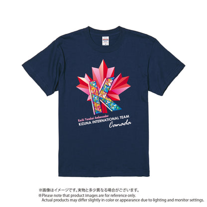絆国際チームカナダ オリジナルコットンTシャツ