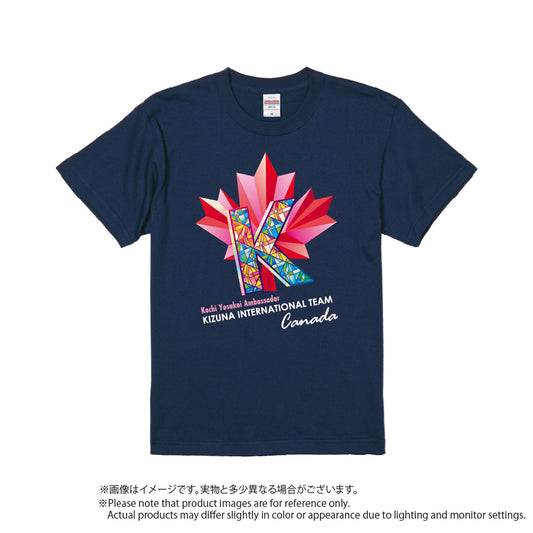 絆国際チームカナダ オリジナルコットンTシャツ