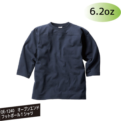 OE-1240-6.2oz　オープンエンドフットボールTシャツ