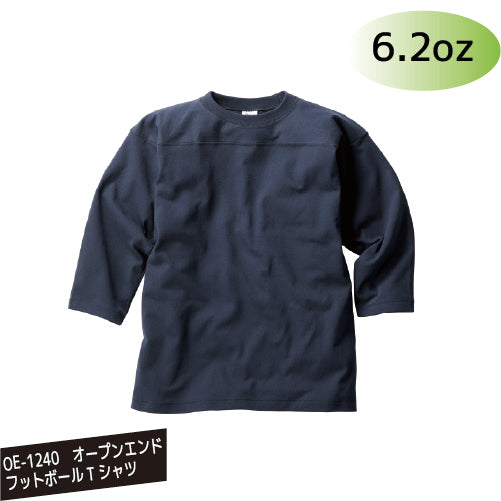 OE-1240-6.2oz　オープンエンドフットボールTシャツ